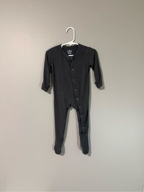 Kickee Pants Gray Footed One-Piece